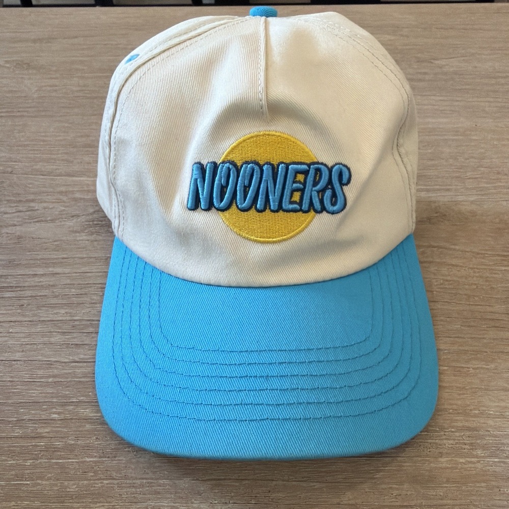 Barstool Sports Nooners Hat Blue White Snapback Baseball Cap